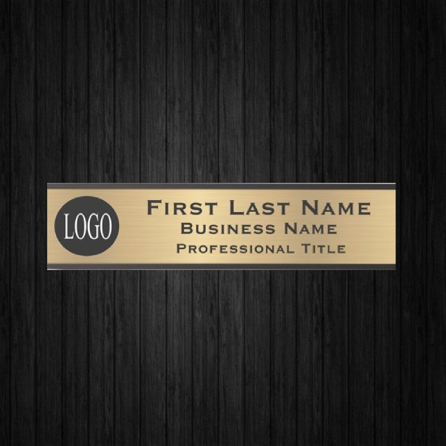 Your Company Logo Office Door Sign Faux Gold (Creator Uploaded)