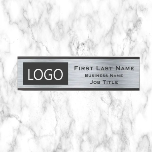 Your Company Logo Office Door Sign Silver (Creator Uploaded)