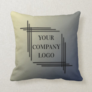 YOUR COMPANY LOGO,personalised,add your text Cushion