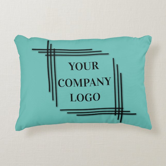 YOUR COMPANY LOGO,personalised,add your text Decorative Cushion (Front)