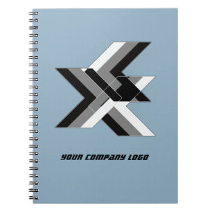 YOUR COMPANY LOGO,personalised,add your text Notebook