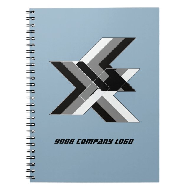 YOUR COMPANY LOGO,personalised,add your text Notebook (Front)