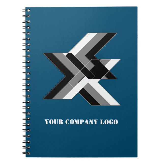 YOUR COMPANY LOGO,personalised,add your text Notebook (Front)