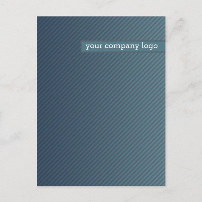 YOUR COMPANY LOGO,personalised Announcement Postcard (Front)