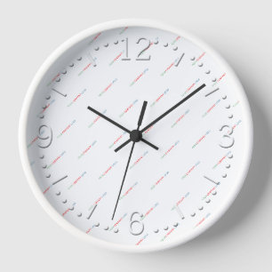 your company logo personalised clock