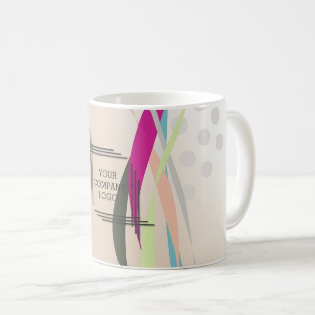 YOUR COMPANY LOGO,personalised Coffee Mug (Front Right)