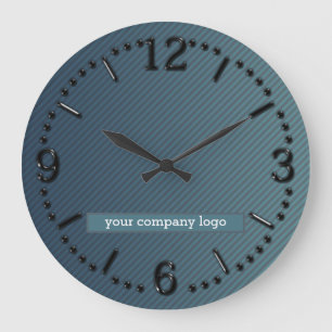 YOUR COMPANY LOGO,personalised Large Clock