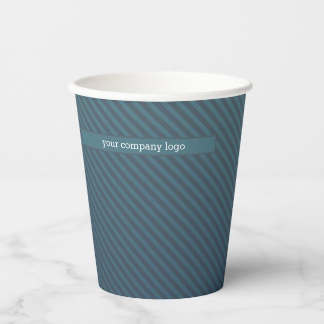 YOUR COMPANY LOGO,personalised Large  Paper Cups (Front)