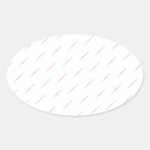 your company logo personalised   oval sticker