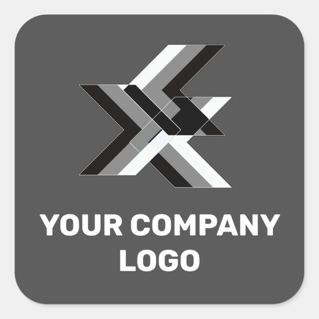 YOUR COMPANY LOGO,personalised Square Sticker (Front)