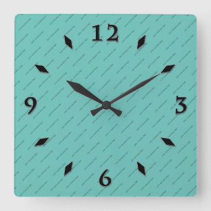 your company logo personalised square wall clock