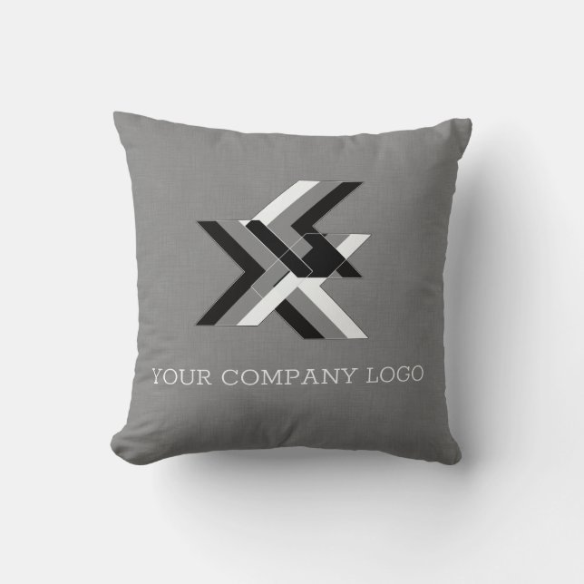 YOUR COMPANY LOGO,personalised Throw Pillow (Front)