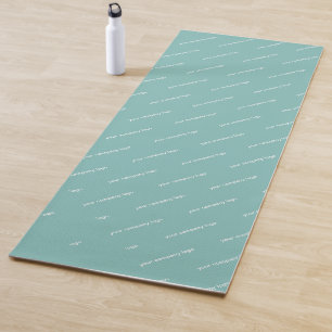 your company logo personalised  yoga mat