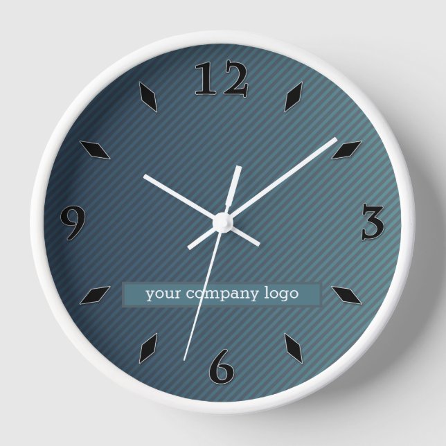 YOUR COMPANY LOGO,personalized Large Clock (Front)