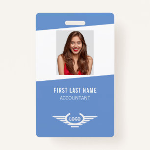 Your Company Logo Photo Name ID Badge