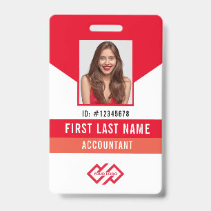 Your Company Logo Photo Name ID Badge