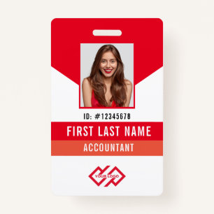 Your Company Logo Photo Name ID Badge