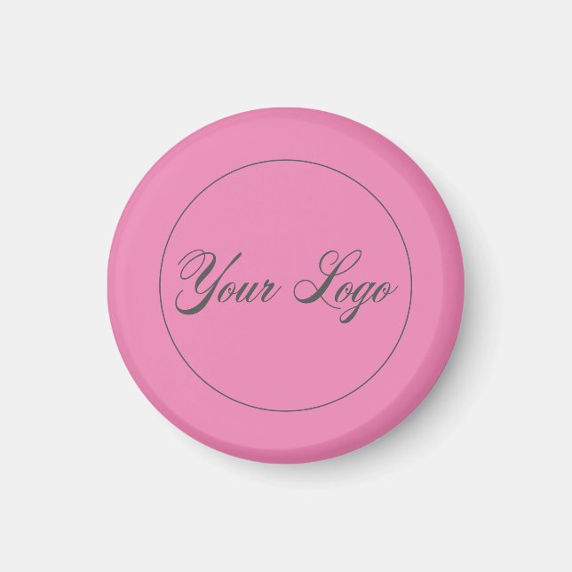 Your Company Logo Pink Magnet (Front)