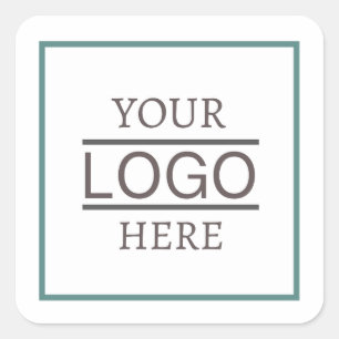 Your Company Logo Sticker Label Sheet - Basic