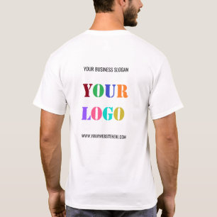 Your Company Logo T-Shirt with Custom Text