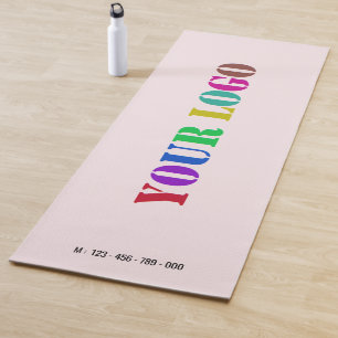 Your Company Logo Text Business Yoga Mat Example