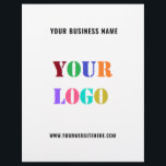 Your Company Logo Text Promotional Business Flyers<br><div class="desc">Custom Colours and Fonts - Design Your Own Personalised Flyers with Your Company Logo and Text Promotional Business Flyer / Gift - Add Your Logo / Image or QR Code - Photo / and Text - Name / Information / More - Resize and move elements with Customisation tool. Choose /...</div>
