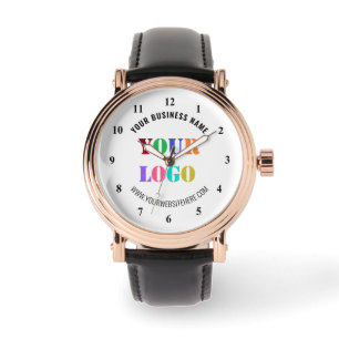 Your Company Logo Text Promotional Watch Example