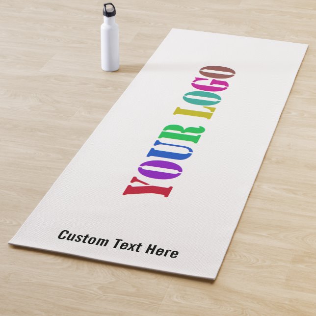 Your Company Logo Yoga Mat Example Custom Text (In Situ)