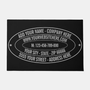 Your Company Name Address Info Promotional Doormat