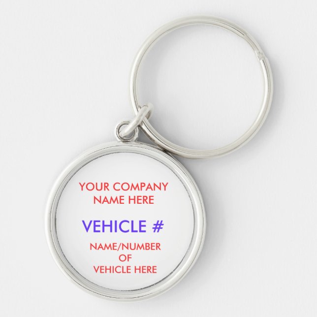 YOUR COMPANY NAME HERE, KEY RING (Front)