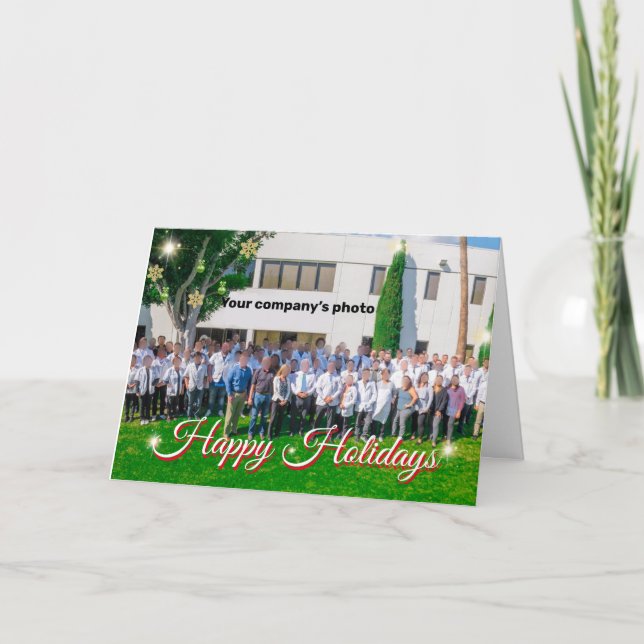Your company photo Holiday Card (Front)