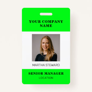 Your Company Photo id ID Badge