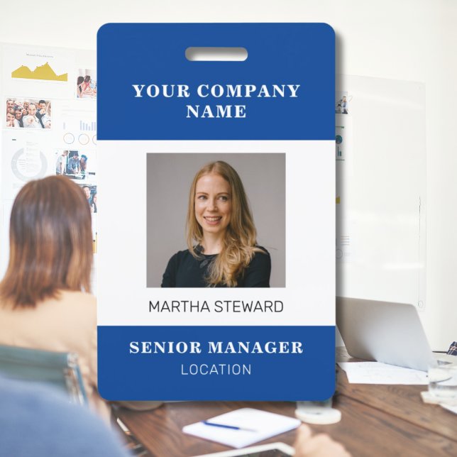 Your Company Photo id ID Badge (company photo id badge)