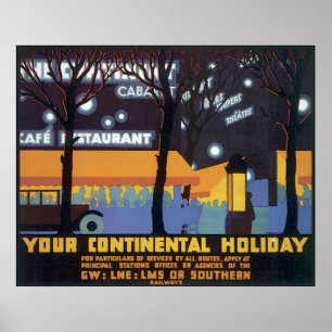 Your Continental Holiday Poster