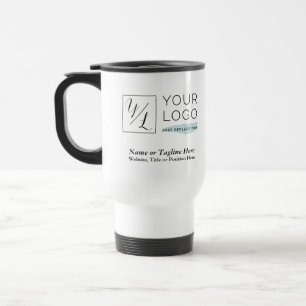 Your Corporate Logo and Customized Details Travel Mug