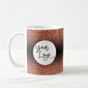 Your Corporate Logo, Copper and Black Ombre Coffee Mug