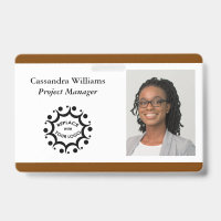 Your Corporate Logo & Headshot Burnt Orange