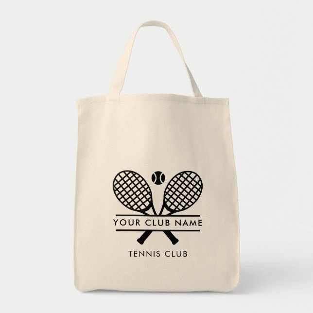 Your Country Club Name Lawn Tennis Team Swag Tote Bag (Front)