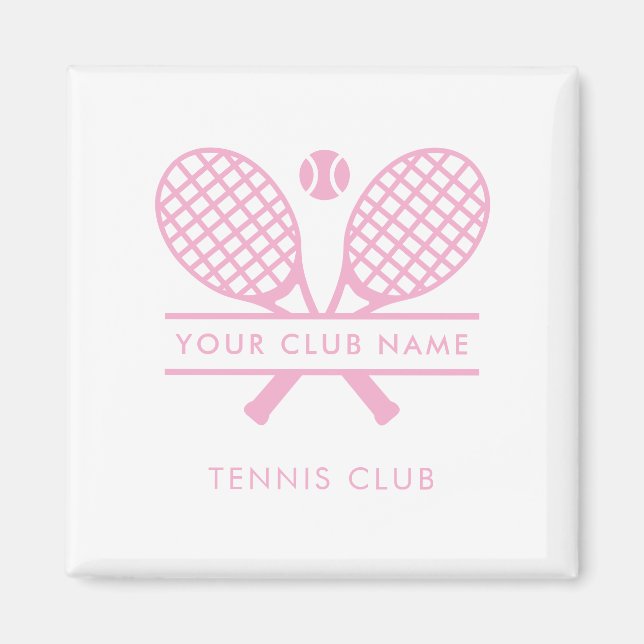 Your Country Club Name Tennis Team Any Colour Magnet (Front)