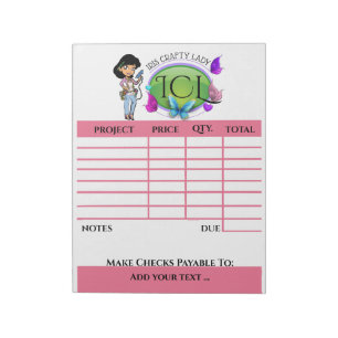 Your Crafty Invoice Notepad