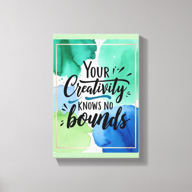 Your Creativity Knows No Bounds option 4 Canvas Print (Front)