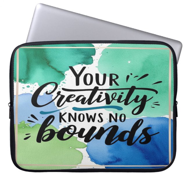 Your Creativity Knows No Bounds option 4 Laptop Sleeve (Front)