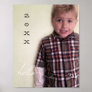 Your Custom 8" x 10" Hello Year Poster