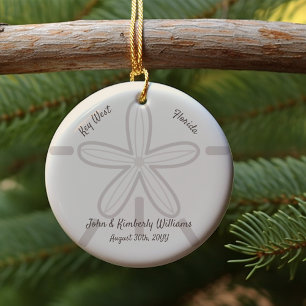Your Custom Beach Sand Dollar Ceramic Tree Decoration