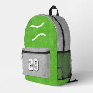 your custom colors tennis athlete printed backpack