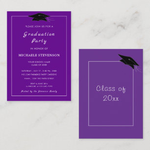 Your Custom Colours Graduation Invitations Example