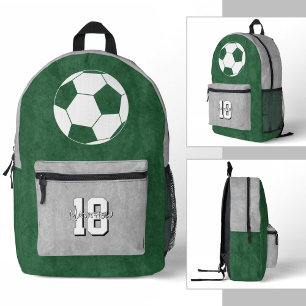 your custom colours soccer athlete printed backpack