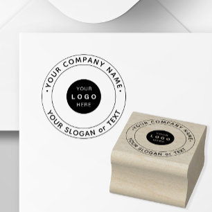 Your custom company logo rubber stamp