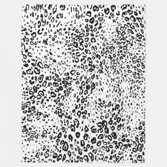 Your Custom Fleece Blanket, Large/Leopard Print Blanket (Front)