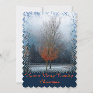 Your Custom Invitations-Merry Country Chritmas Invitation